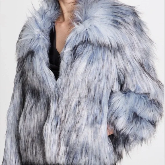 Cinq A Sept Faux Fur Coat - Picture 2 of 7